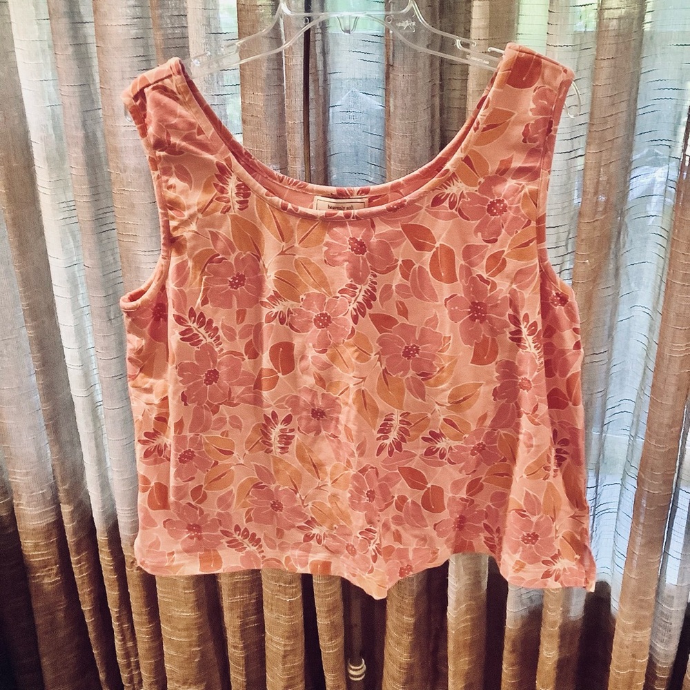 Heavenly soft Carole Hochman sleepwear top or tank built in bra 2X
